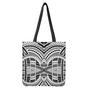 Black And White Maori Tribal Print Tote Bag