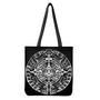 Black And White Maya Calendar Print Tote Bag