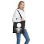 Black And White Moonlight Print Tote Bag