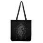 Black And White Virgo Sign Print Tote Bag