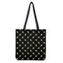 Black And Yellow Lightning Pattern Print Tote Bag