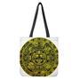 Black And Yellow Maya Calendar Print Tote Bag