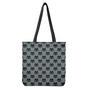 Black Cat Knitted Pattern Print Tote Bag