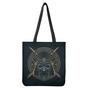 Black Samurai Mask Print Tote Bag