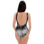 Black Tie Dye One Piece Swimsuite