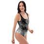 Black Tie Dye One Piece Swimsuite