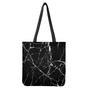 Black White Natural Marble Print Tote Bag