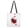 Blood Splashed Print Tote Bag