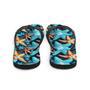 Blue And Orange Starfish Flip Flops