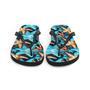 Blue And Orange Starfish Flip Flops