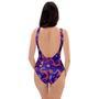 Blue Chinese Dragon One Piece Swimsuite