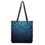 Blue Disco Lights Pattern Print Tote Bag