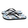 Blue Dog Cartoon Flip-Flops