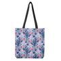 Blue Fairy Rose Unicorn Pattern Print Tote Bag