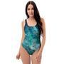 Blue Galaxy Space One Piece Swimsuite