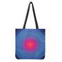 Blue Geometric Edm Light Print Tote Bag