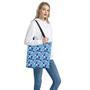 Blue Hibiscus Tropical Pattern Print Tote Bag