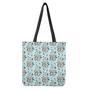 Blue Indian Dream Catcher Pattern Print Tote Bag