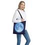 Blue Moon Print Tote Bag