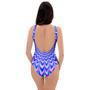 Blue Optical Illusion One Piece Swimsuite