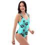 Blue Paw One Piece Swimsuite