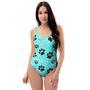 Blue Paw One Piece Swimsuite