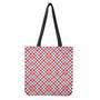 Blue Red And White American Plaid Print Tote Bag