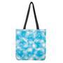 Blue Shibori Tie Dye Print Tote Bag