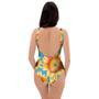 Blue Sunflower One Piece Swimsuite