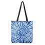 Blue Tie Dye Print Tote Bag