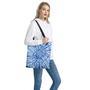 Blue Tie Dye Print Tote Bag