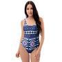 Blue Tribal Aztec Eagles One Piece Swimsuite