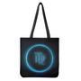 Blue Virgo Zodiac Sign Print Tote Bag