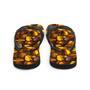 Bold Tiger's Eye Flip Flops