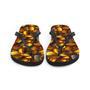 Bold Tiger's Eye Flip Flops