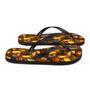 Bold Tiger's Eye Flip Flops