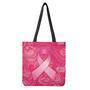 Breast Cancer Awareness Ribbon Print Tote Bag