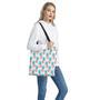 Bright Zig Zag Pineapple Pattern Print Tote Bag