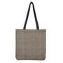 Brown And Beige Glen Plaid Print Tote Bag