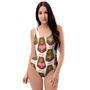 Brown Mama Bear One Piece Swimsuite