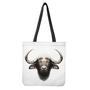 Bull Portrait Print Tote Bag