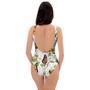 Butterfly Floral Print One Piece Swimsuite