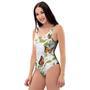 Butterfly Floral Print One Piece Swimsuite