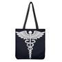 Caduceus Symbol Of Medicine Print Tote Bag