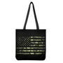 Camouflage American Flag Print Tote Bag