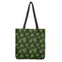 Cannabis Leaves Pattern Print Tote Bag