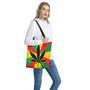 Cannabis Rasta Print Tote Bag