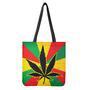 Cannabis Rasta Print Tote Bag