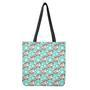 Cartoon Cow And Daisy Flower Print Tote Bag