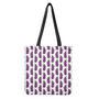 Cartoon Eggplant Pattern Print Tote Bag